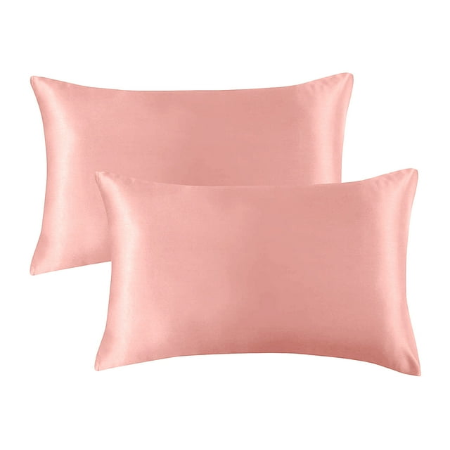 2PCS Standard Size (20 inches) Satin Pillow Covers With Envelope