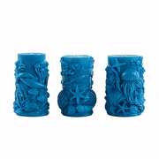 2PCS Starfish Shell Cylindrical Candle Mold, Wave Epoxy Resin Casting Mold, Chocolate Fudge, DIY Wax Soap, Candle Making Process Home Decoration