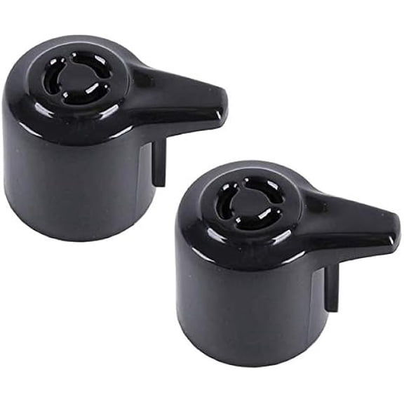 2PCS Steam Release Valve, Universal Pressure Valve for Instant Pot 3, 5, 6, 8 Qt Quart, Steam Release Handle Accessory for Electric Pressure Cooker-(DUO, Black)