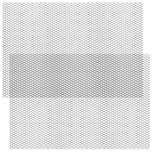 2PCS Steel Expanded Metal Sheet Flattened 48" x 32" x 11 Gauge, Cold Rolled Steel Mesh Sheet for BBQ Grill, Smoker, Perforated Metal Grate Screen for Indoor and Outdoor DIY Projects