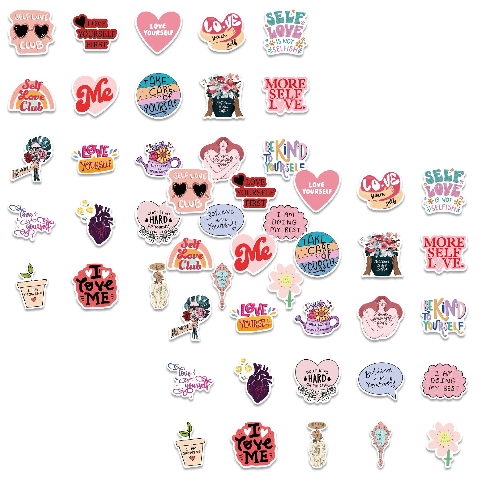 2PCS Sticker Decoration Self Care Graffitis Stickers Decorate Luggage