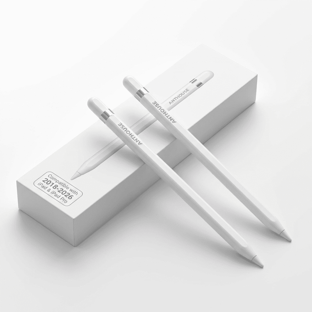2PCS Stylus Pen for iPad 6th-11th Generation-2X Fast Charge Active Pencil Compatible with 2018-2026 Apple iPad Pro 11"/12.9"/M4, iPad Air 3/4/5/M2/M3/M4,iPad mini 5/6/7 Gen-White