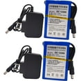 thumbnail image 1 of (2PCS )Super Polymer Rechargeable 3000mAh Lithium ion Battery for Fishing Finder,Guitar Spectra S2 and More DC 12V DC12300 Blue, 1 of 4