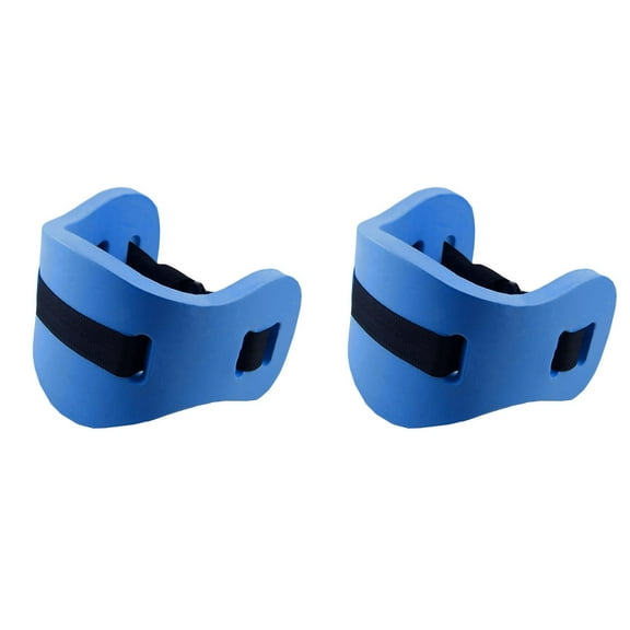 2PCS Swim Training Belt - Adjustable Floating Exercise Belt for Adults & Kids - Pool Flotation Aid for Swimming Practice, Water Aerobics & Safety (Blue)