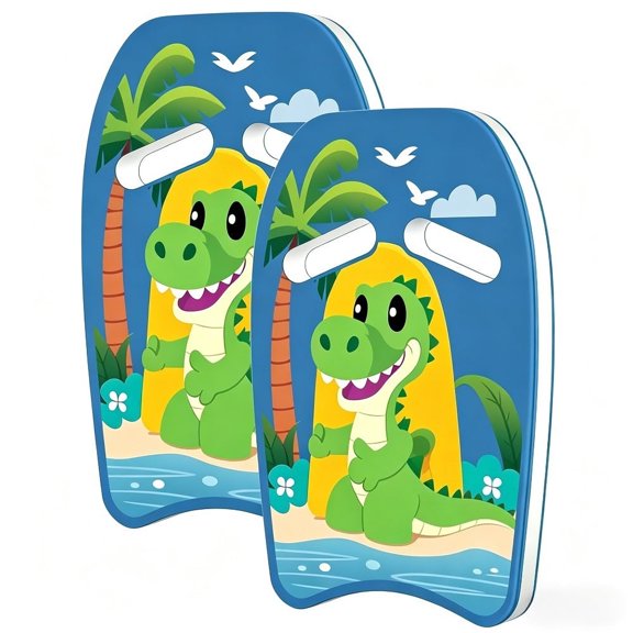 2PCS Swimming Training Kickboard with Handrail Hole, Swim Lessons Equipment for Beginners, Summer Pool Training Aid