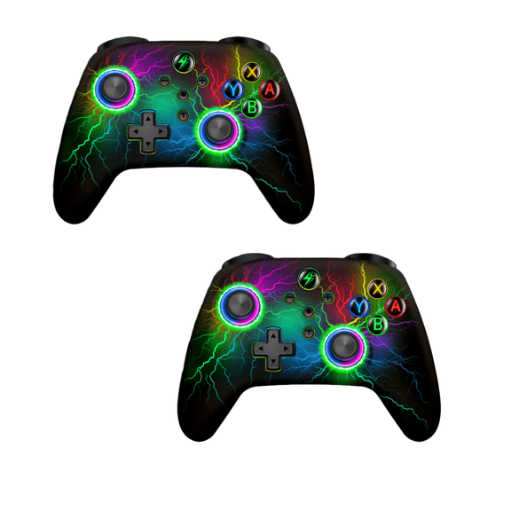 2PCS Switch Pro Controller for Nintendo Switch/Lite/OLED, EUROA Wireless Switch Remote for Android/IOS/Windows PC with Programmed, Wakeup, Turbo, Vibration