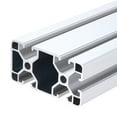 thumbnail image 1 of 2PCS T Slot 4080 Aluminum Extrusion, 600mm European Standard Anodized Linear Rail Profile for 3D Printer Parts CNC DIY Projects, Silver, 1 of 5