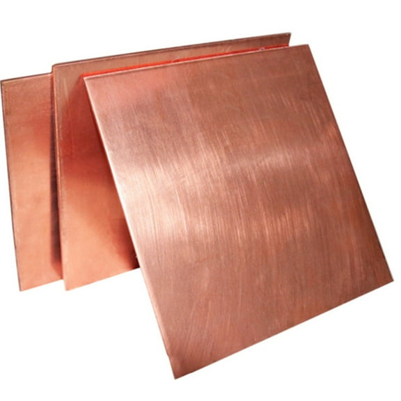 2PCS T2Conductive Copper PlateThick Red Block 1.5x100x100mm