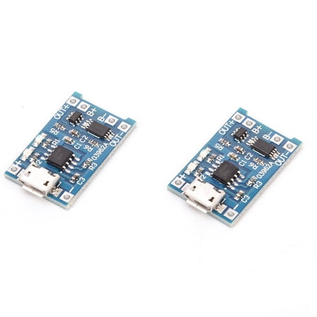 2PCS TP4056 5V 1A USB 18650 Lithium Battery Charger Board Protection Module