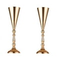 thumbnail image 1 of 2PCS Tabletop Flower Vase Wedding Centerpiece Decor Metal Flower Stand Artificial Fk545, 1 of 3