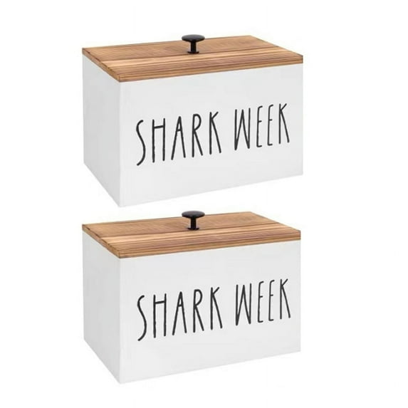 2PCS Tampon Holder for Bathroom Wood Bathroom Storage Bin with Lid Wood Movable Partition Organizer Feminine Organizer
