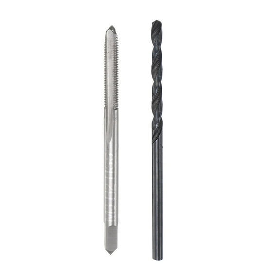 2PCS Tap and Drill Bit Set M3 x 0.5 Thread Tap and 2.5mm Black Oxide Drill Bit