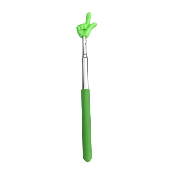 2PCS Telescopic Teacher Pointer, Extendable Hand Pointer Finger Stick with Soft Grip Handle, Retractable Classroom Pointer for Teaching Presentations, 8.2"-26.7"
