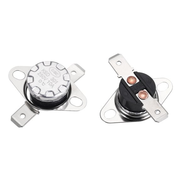 2PCS Temperature Control Switch Thermostat 0°C 10A N.C 6.3mm Pin