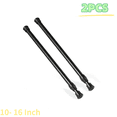 thumbnail image 1 of 2PCS Tension Rod, Ludolm Small Tension Rods for Windows, No Drilling Rustproof Spring Adjustable Short Tension Rod for Wardrobe Bars, Bookcase (Black, 10-16 inch), 1 of 7