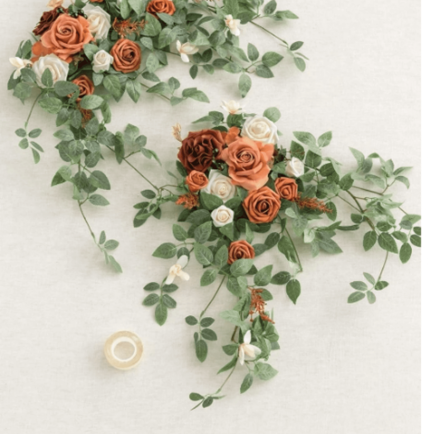 2PCS Terracotta Arch Flowers Artificial Floral Swags Centerpieces ...