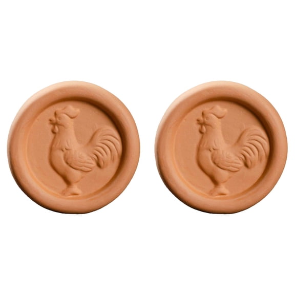 2 Pack Terracotta Brown Sugar Saver, Reusable Brown Sugar Keeper Terra Cotta Sugar Softener Container Disc for Food Storage Containers