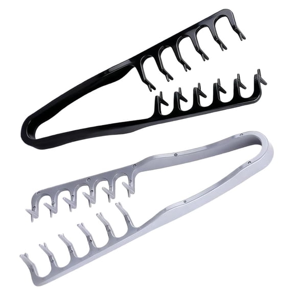 2PCS Texture Comb for Hair Styling, Volume Comb Root Lifter Tool, Wide Tooth Comb for Curls, Anti Frizz Hair Combs for Styling Men Women, Fluffy Hair Pick (Black + Gray)