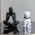 thumbnail image 1 of 2PCS Thinker Statue Office Decor Desk Decor, Abstract Decor Art Sculpture Ornament Coffee Table Decor Bookshelf Decor Modern Home Decor Home Decorations for Living Room, 1 of 5