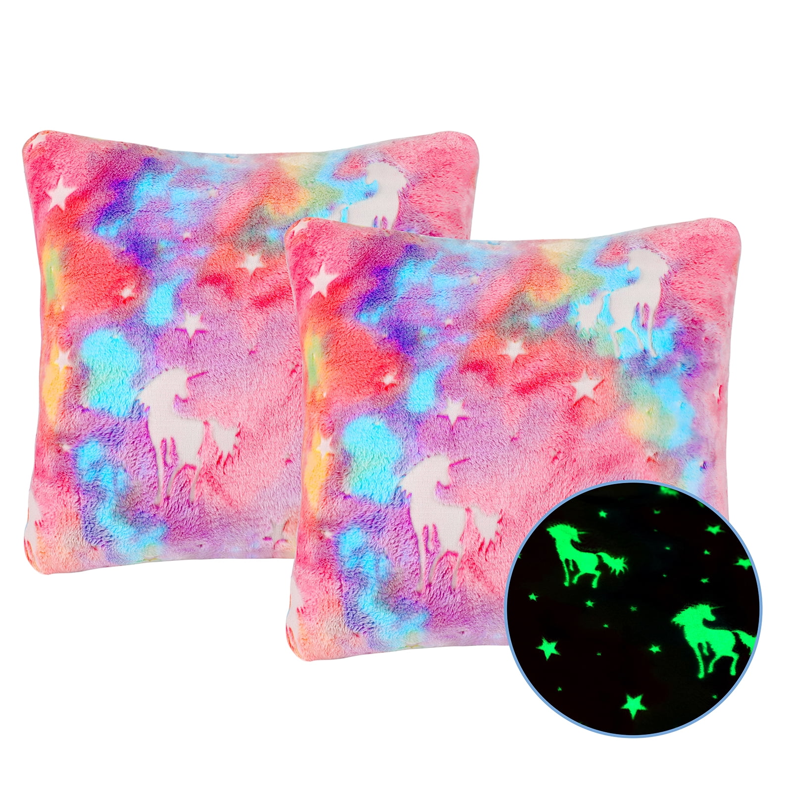 Unicorn glowing cheap pillow
