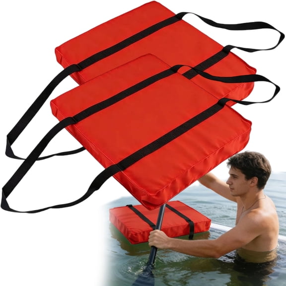 2PCS Throwable Flotation Device, Portable Waterproof Marine Throw Cushions for Fishermen Kayakers Water Sports Rescue