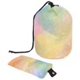 2PCS Tie Dyeing Art Travel Cosmetic Bag Makeup Organizer, Drawstring