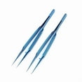 thumbnail image 1 of 2PCS Titanium Alloy Tweezers Professional Repair Fingerprint Fly Line Phone Motherboard Antimagnetic Electronics Forceps, 1 of 7