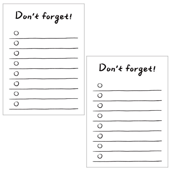 2PCS To Do List Notepad 65*x89mm, Simple Checklist, Cute Design for Organizing, Planning - To do it