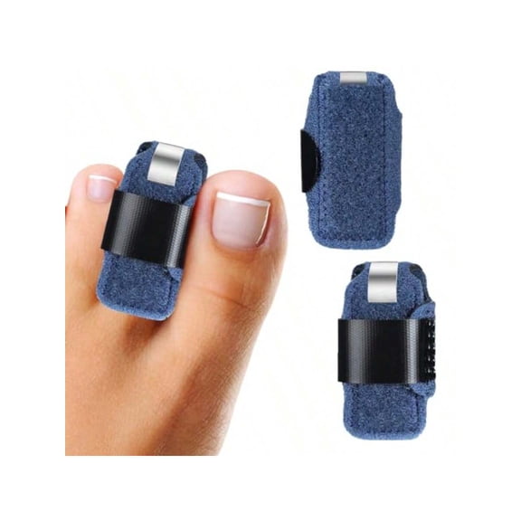 2PCS Toe Splints For Straightening Hammer Toe Corrector Toe Straightener Finger Support Brace Stabilizer Women Men Broken Toe Support