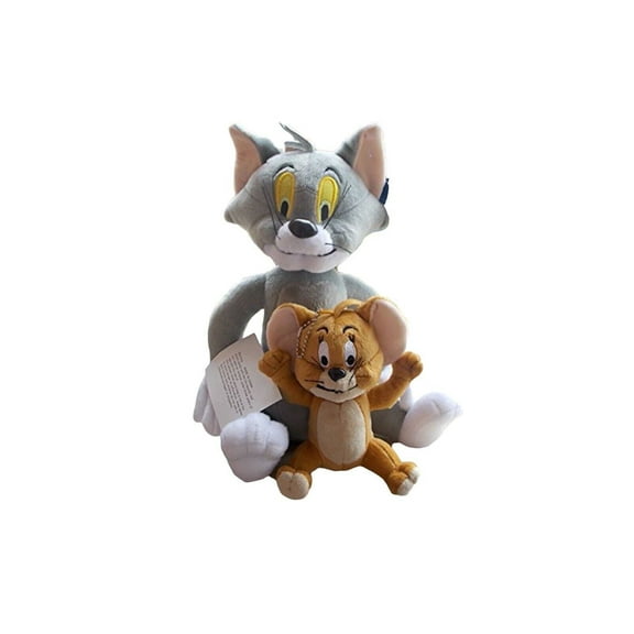 2PCS Tom Cat & Jerry Mouse Plush Dolls Soft Stuffed Animal Cartoon 10" New