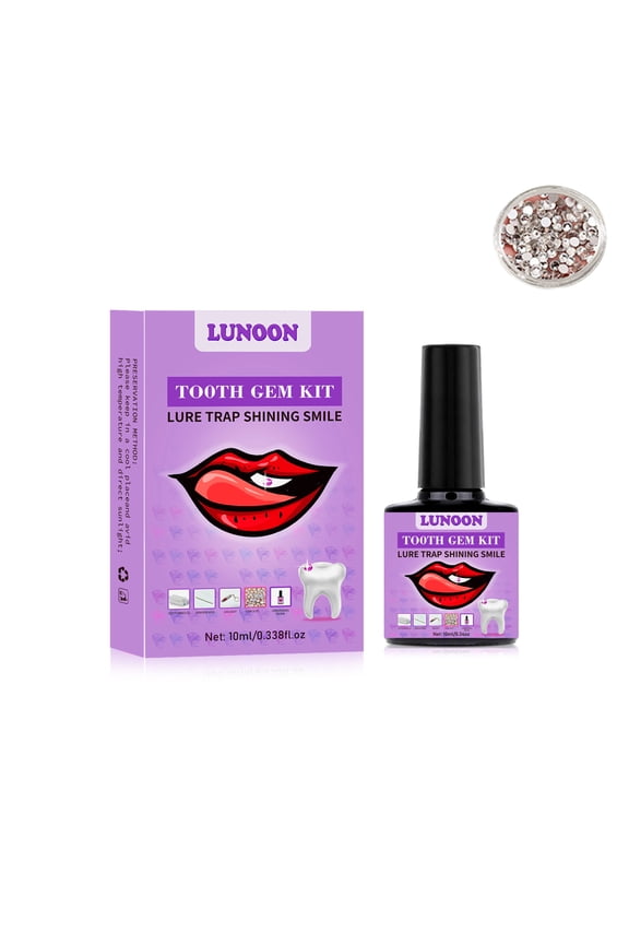 2PCS Tooth Gem Kit - Diy Professional Teeth Gems Kit Tooth Gem Glue With Crystals Diamond For Sparkling Smiles
