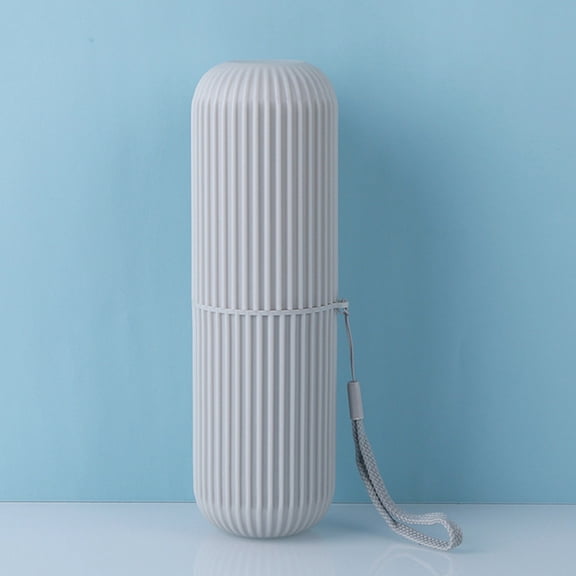 2PCS Toothbrush Paste Holder Case Covered Travel Camping Bathroom Cup Box Tooth Mug