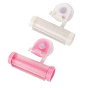 2PCS Toothpaste Tube Squeezers Toothpaste Roller - Manual Toothpaste Tube Roller Squeezer Tool, Toothbrush Squeezers, Toothpaste Clip Holder Stand Winder Hanger Gadget Tool