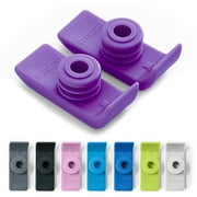 2PCS Top Glides TuffSki Walker Ski Glides - 1 Pair Purple