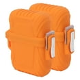 thumbnail image 1 of 2PCS Torch Lighter Case IP56 Waterproof Safe Portable Torch Lighter Cover for Outdoor Camping Travel Orange, 1 of 8