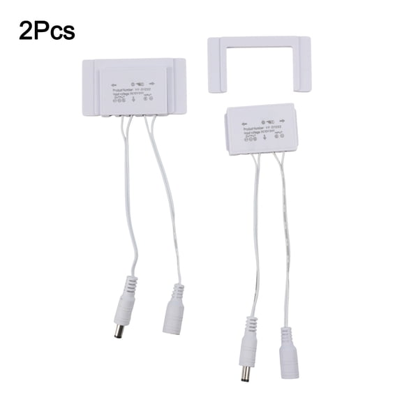 2PCS Touch Sensor Switch 12V 5A 60W LED Dimmer For Bathroom Vanity Mirror Light Strip, No Drill Signal Through Glass Acrylic 1-5mm White