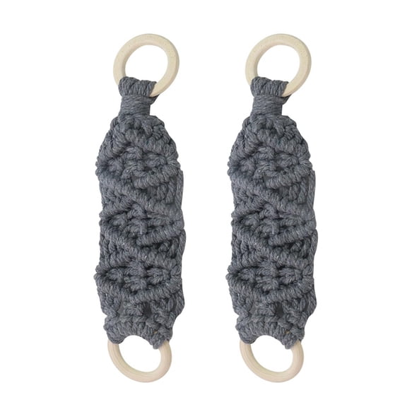 2PCS Towel Clips for Kitchen,Crochet Hanging Dish Towel Dish Towel Holder for Kitchen,Towel Hanger Hanging Towels Ring A