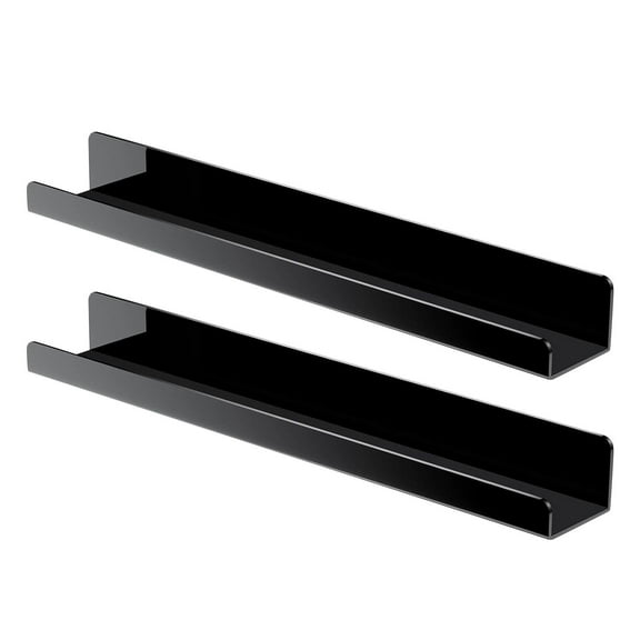 【2PCS】Transparent Magnetic Acrylic Bookshelf Wall Hanging Bookshelf Without Punching, Children's Storage Rack, Book Manual Exhibition