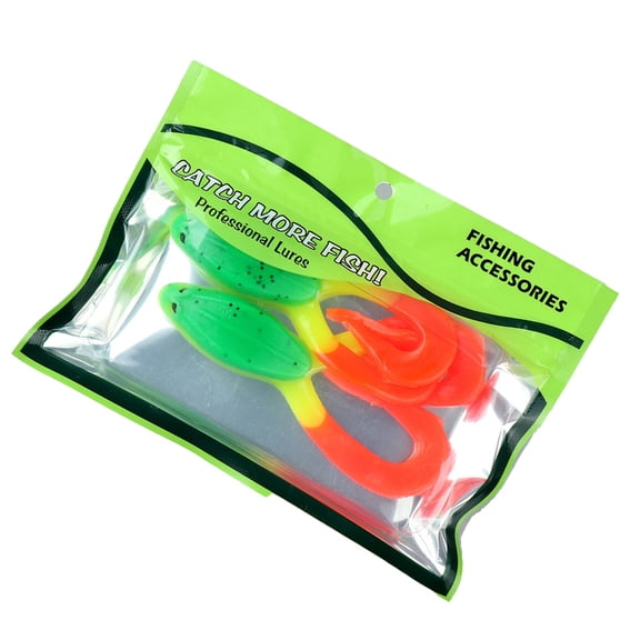 2PCS Twin Tail Soft Baits Artificial Floating Frogs 11cm 16g Topwater Fishing Lures Swimbait Enduring