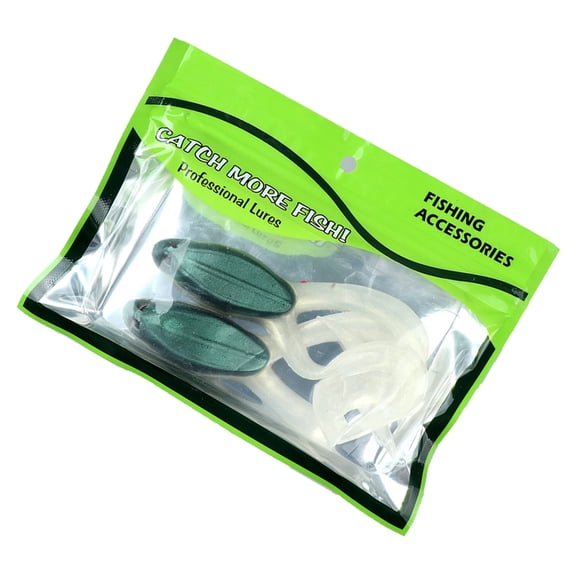 2PCS Twin Tail Soft Baits Artificial Floating Frogs 11cm 16g Topwater Fishing Lures Swimbait Enduring