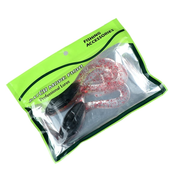 2PCS Twin Tail Soft Baits Artificial Floating Frogs 11cm 16g Topwater Fishing Lures Swimbait Enduring