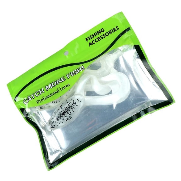 2PCS Twin Tail Soft Frog Lures 11cm 16g Floating Swimbait for Freshwater Saltwater Fishing