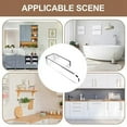 thumbnail image 1 of 2PCS U Shape Bathroom Acrylic Towel Bar Hand Towel Holder, Self Adhesive Towel Rack for Bathroom Wall Mounted A, 1 of 10