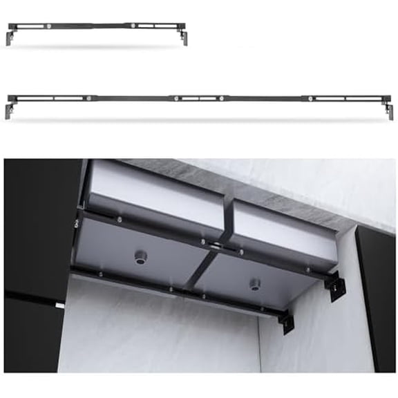 2PCS Undermount Sink Support Brackets, 24"-59" Adjustable Sink Support Undermount Kit, Heavy Duty Stainless Steel Sink Support Bars Rack, Under Mounting Sink Brackets for Kitchen, Bathroom