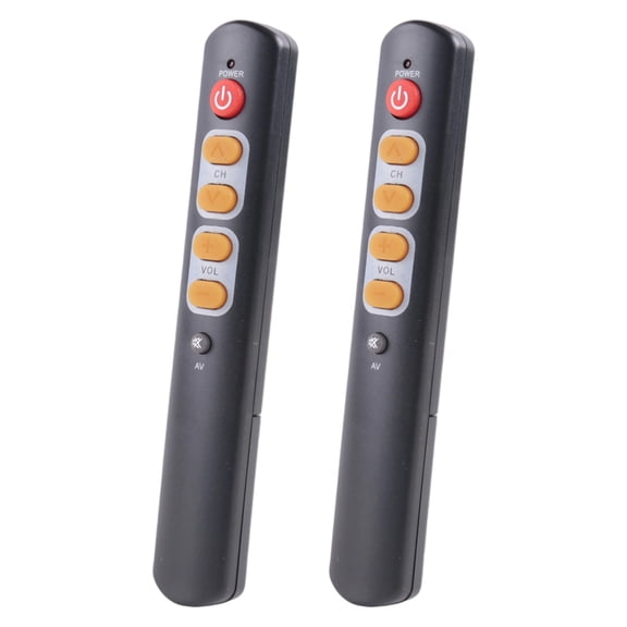 2PCS Universal 6-Button Smart Remote Control IR Copy Learning Function Remote Control for TV, STB, DVD, DVB, VCR B