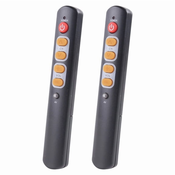 2PCS Universal 6-Button Smart Remote Control IR Copy Learning Function Remote Control for TV, STB, DVD, DVB, VCR B