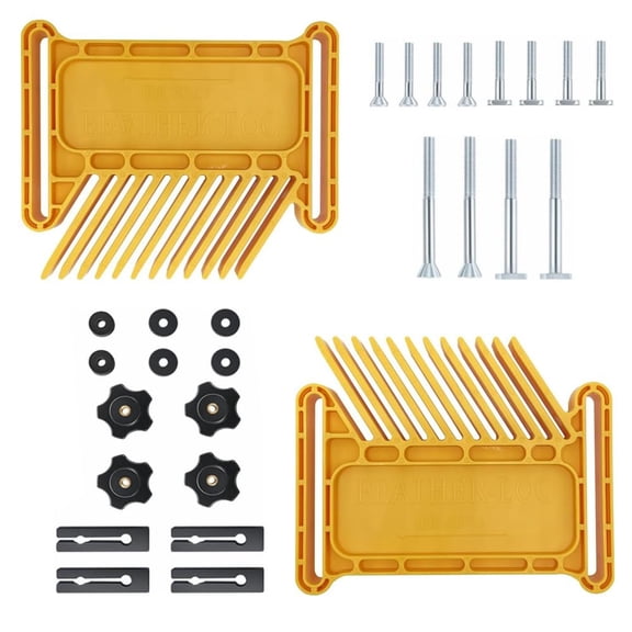 2PCS Universal Featherboards With Miter Slots Reduce Kickback Woodworking Tools for Tables Saws / Router Tables / Band Saws