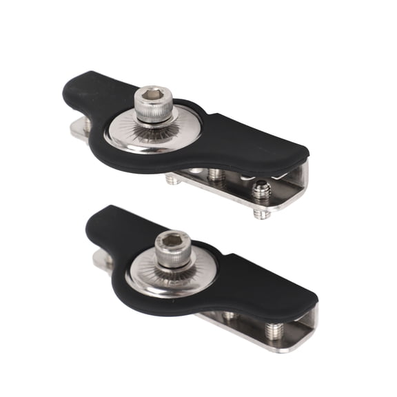 2PCS Universal LED Light Bar Mounting Bracket, 304 Stainless Steel Hood Work Lamp Clamp Holder for 0.31 in / 8 mm Pillar Plate on Off-Road Truck SUV UTV ATV Exterior Driving Fog Pod