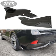 2PCS Universal Rear Bumper Lip Diffuser Splitter Canard Protector Front Bumper Lip Body Kit Front Bumper Side Skirt Spoiler Splitter