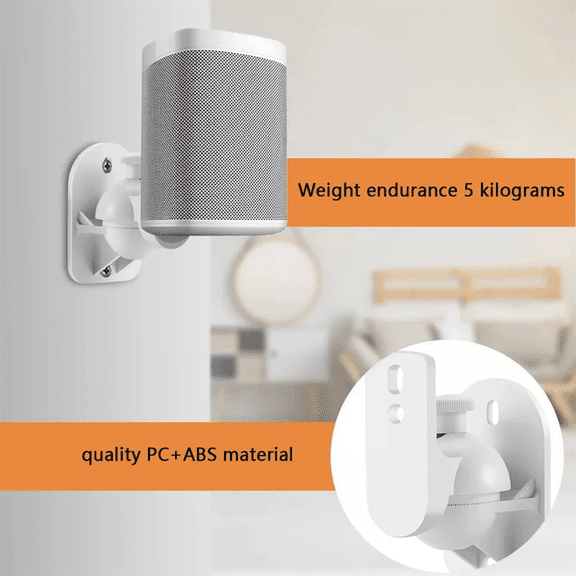 2PCS Universal Speaker Wall Mount Bracket Ceiling Stand Clamp with Adjustable Swivel and Tilt Angle Rotation